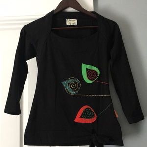 Unique top square neck